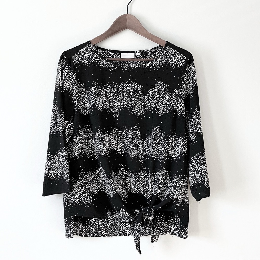 In Wear Copenhagen Black and White Patterned Blouse